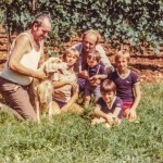 Paolo, Massimiliano, Davide, zio Raffaele e cugini - 1979